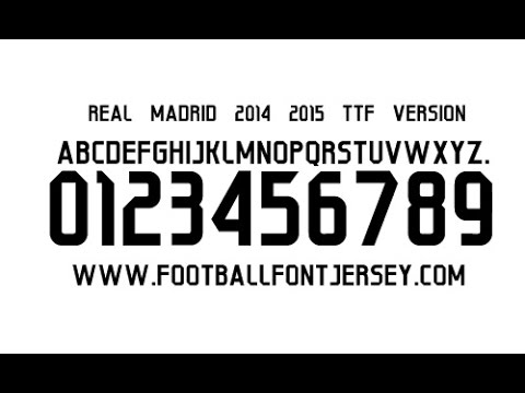 Font Real Madrid 2013 Ttff
